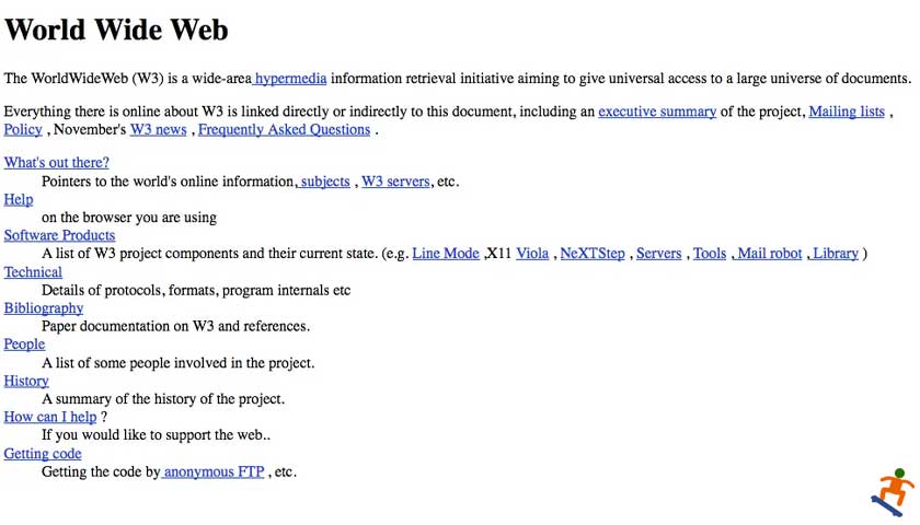 Ağustos 1991,ilk websitesi dünyaya tanıtıldı.